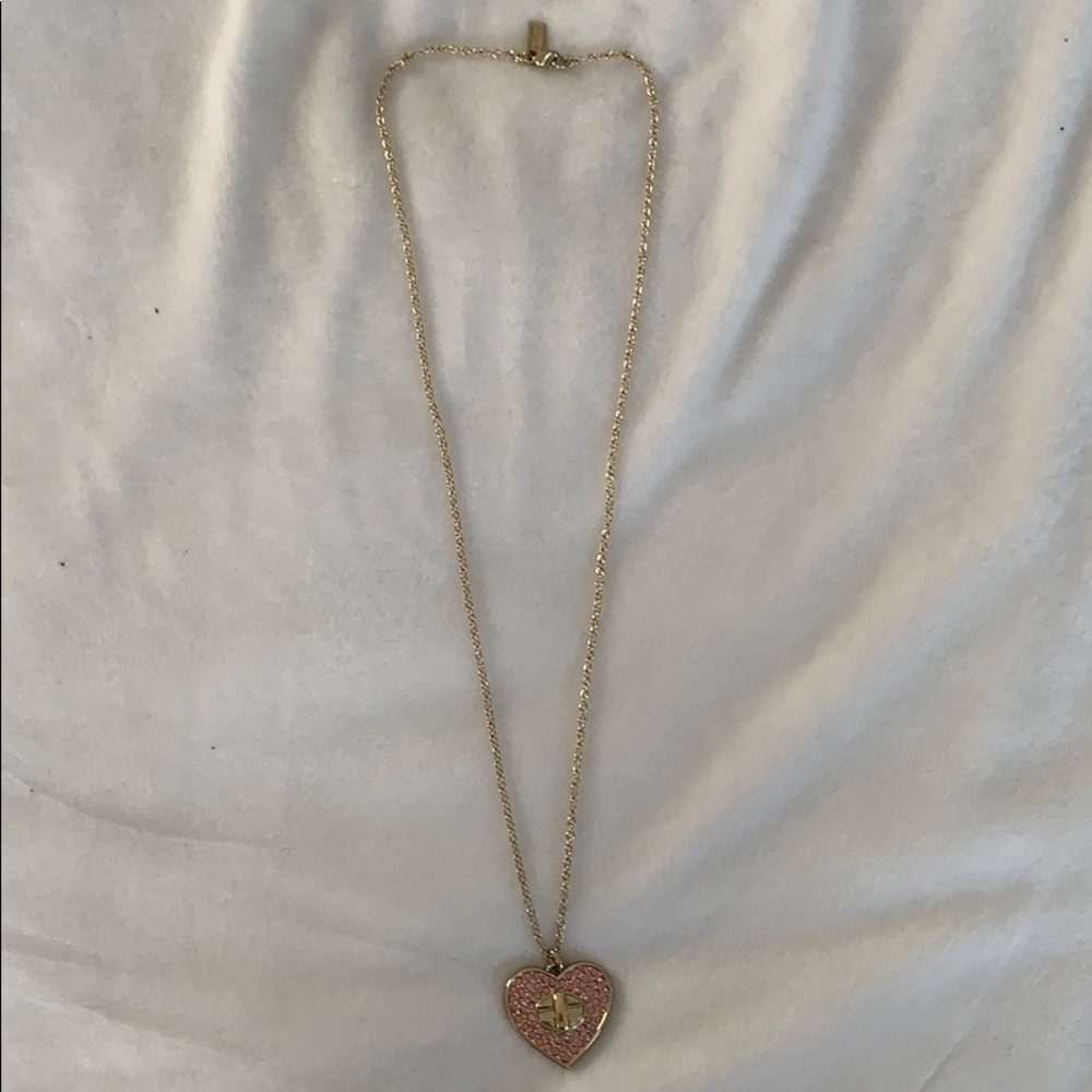 Coach Heart Lock Necklace